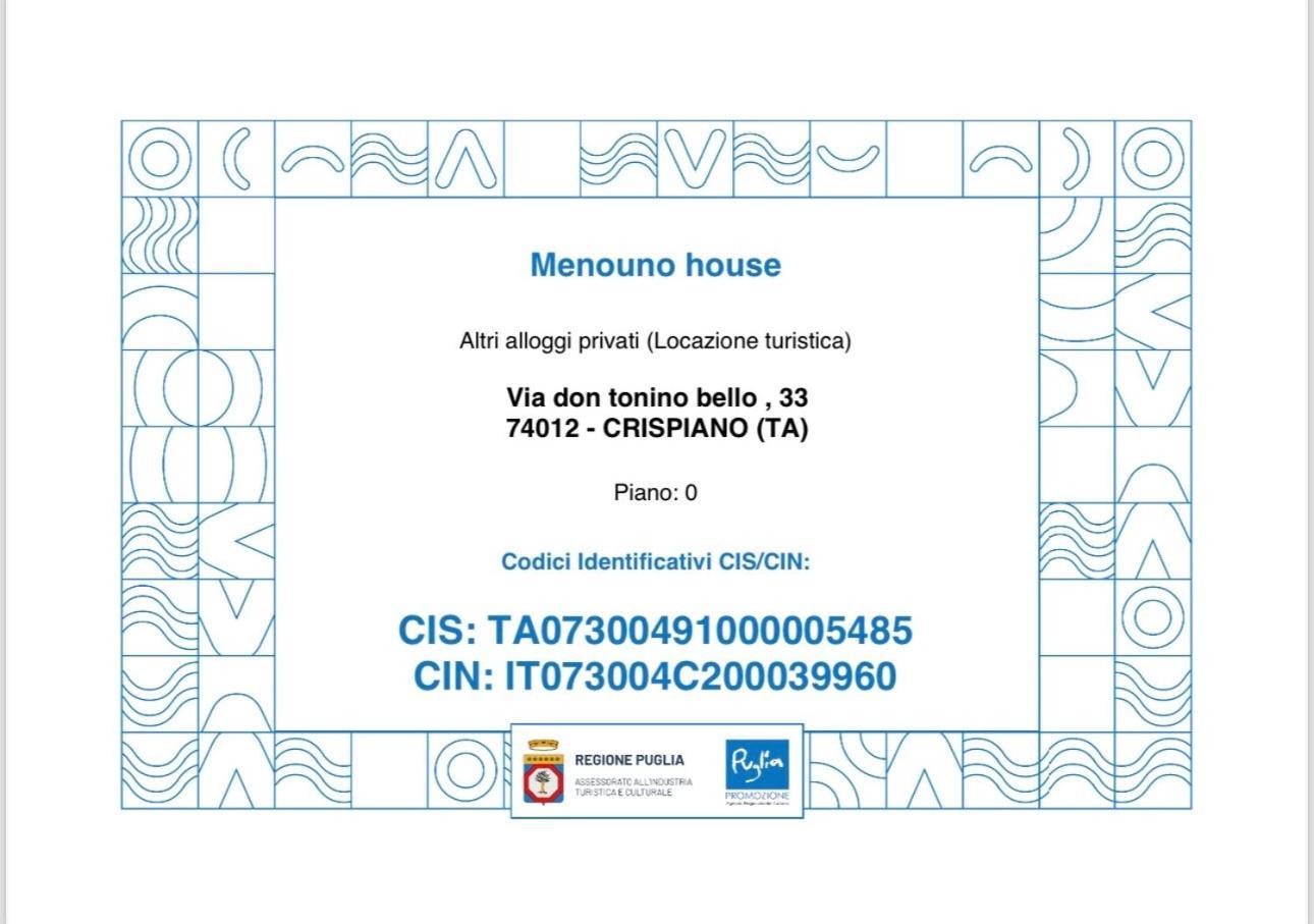 Апартаменты Menouno House Crispiano Экстерьер фото
